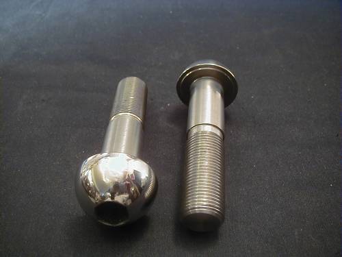 ALLEN HEAD SWINGARM BOLTS, EVO<br/>STAINLESS, CNC-POLISHED, PAIR  