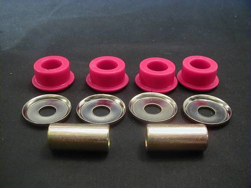 HANDLEBAR BUSHING KIT, FINE, BLACK<br/>EXTRA HEAVY DUTY, FITS ALL H-D WITH OUT SCREWS 
