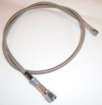 BRAKE LINE STAINLESS STEEL 42" 107cm<br/>W/TV, AN-03 FEMALE TO FEMALE  