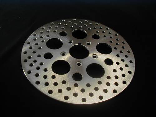 DISC BRAKE ROTOR STAINLESS ST.<br/>DRILLED,11-1/2 FX,XL,Single DISC, FALSCHES BILD  