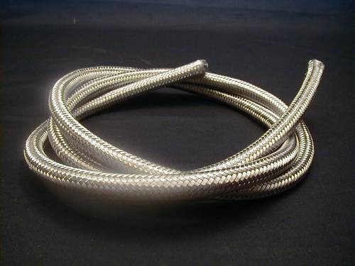 STAINLESS STEEL BRAIDED HOSE<br/>3/8, STAINLESS, 6 FOOT LONG  