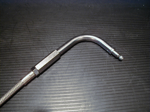 THROTTLE CABLE STAINLESS STEEL<br/>6", 90, 1996-UP, LARGE DIA. 110 cm 