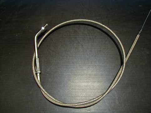 THROTTLE CABLE 8 STAINLESS ST<br/>45 SMALL THREAD  
