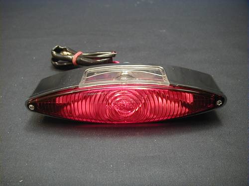 WIDE CATEYE TAILLIGHT ONLY<br/>WITH E-MARK, 160 MM WIDE  
