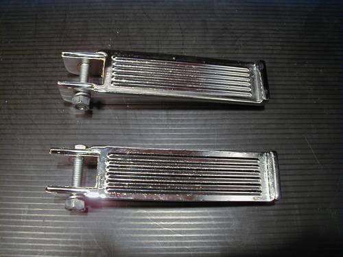 RIB FOOTPEGS WITH DOUBLE CLAMP<br/>PAIR  