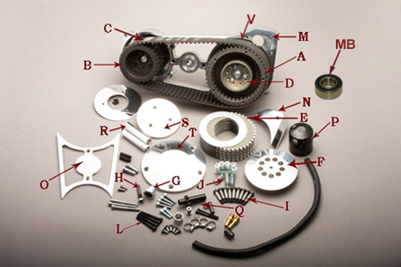 BDL MOTOR PLATE WITH BEARING<br/>FOR TOP FUEL KIT TF-1000/2000  