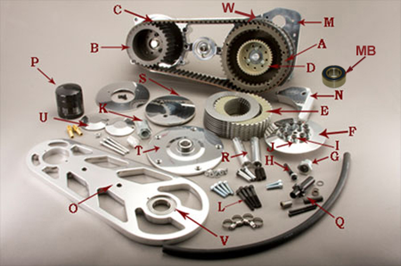 BEARING SUPPORT FOR TF-2000<br/>WITH BEARINGS AND COVERS  